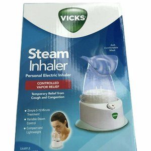 Vicks Personal Electric Steam Inhaler White New Self-Care At Home Remedy Relief